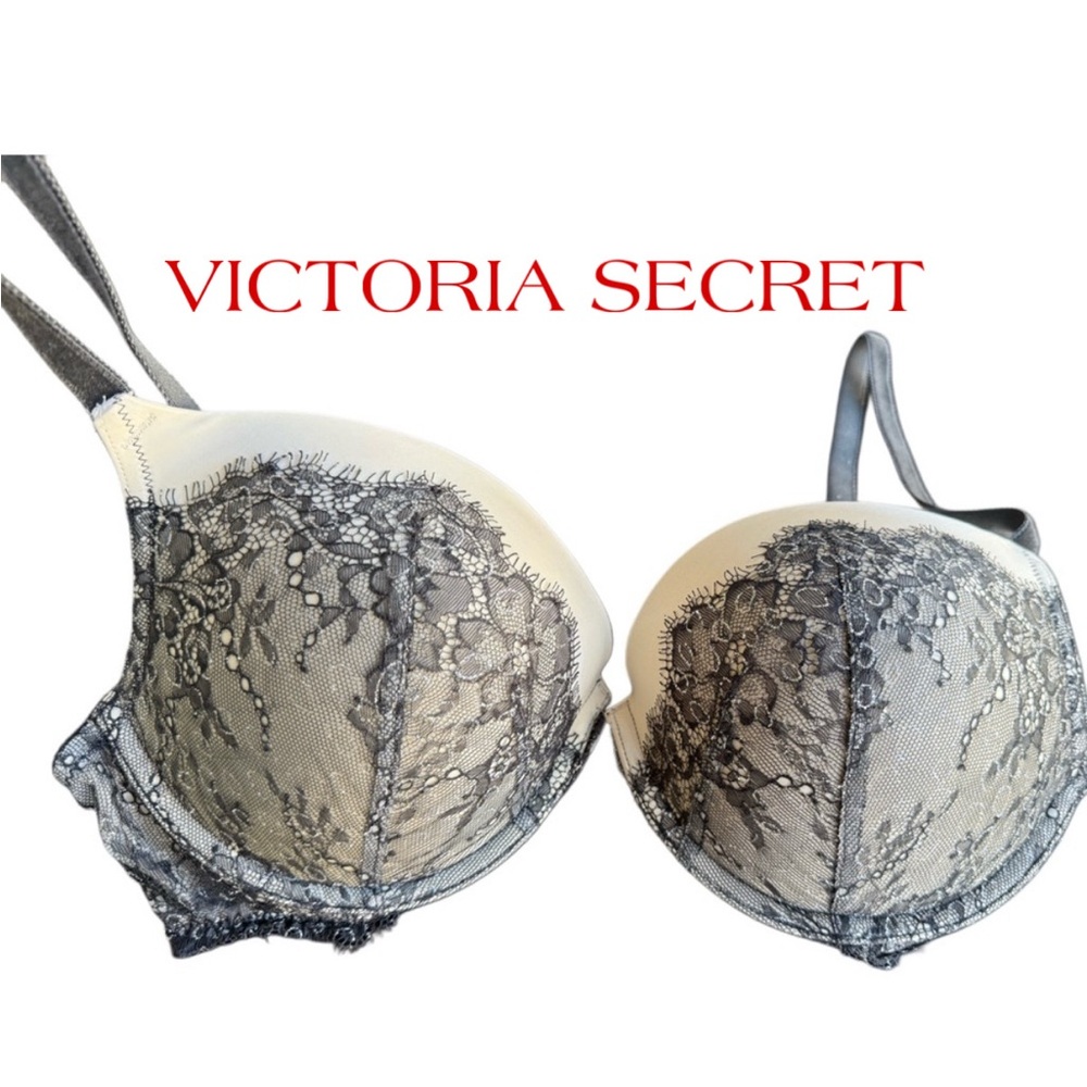 VICTORIA SECRET  Bra Dream Angel Pushup
Crystal Velvet Metallic 36D